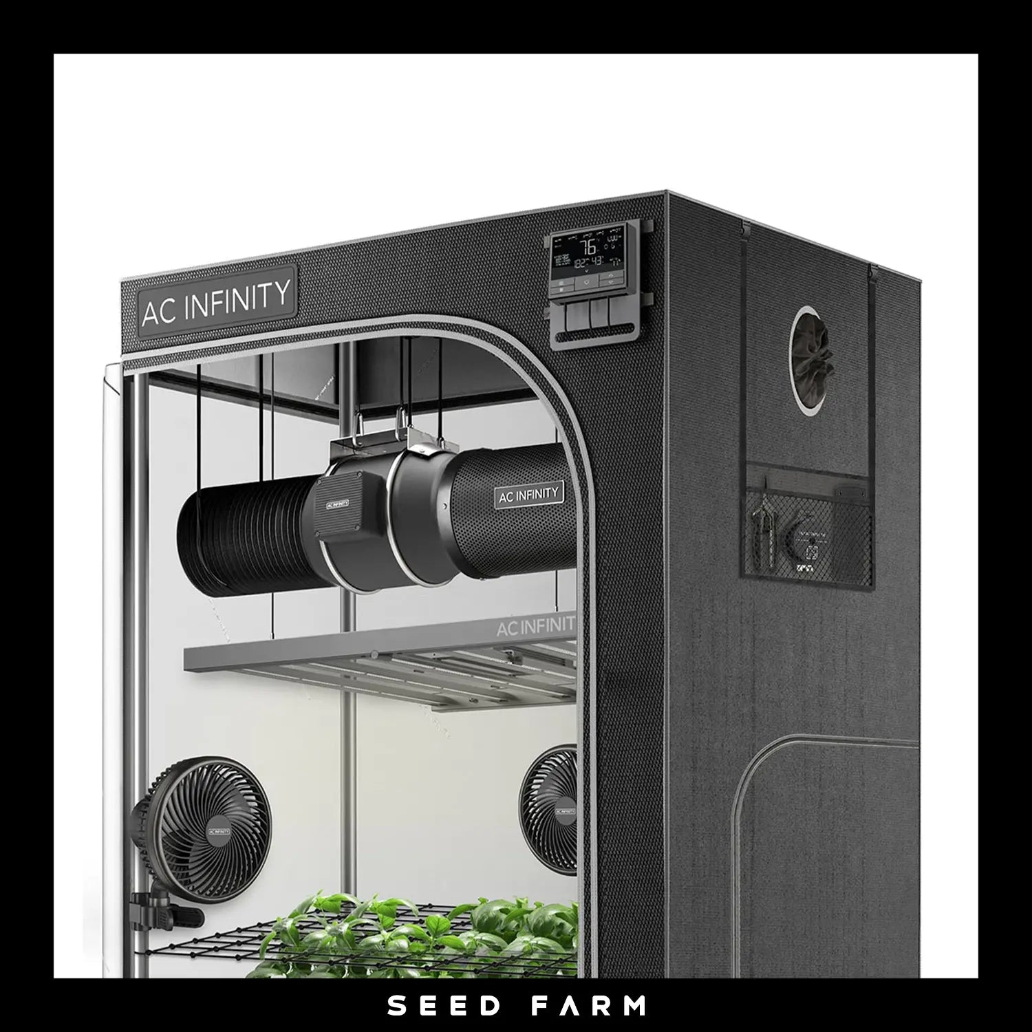 grow zelt AC Infinity Advance Grow Zelt-System PRO 120x120x200 – Komplettset kaufen – Seed Farm