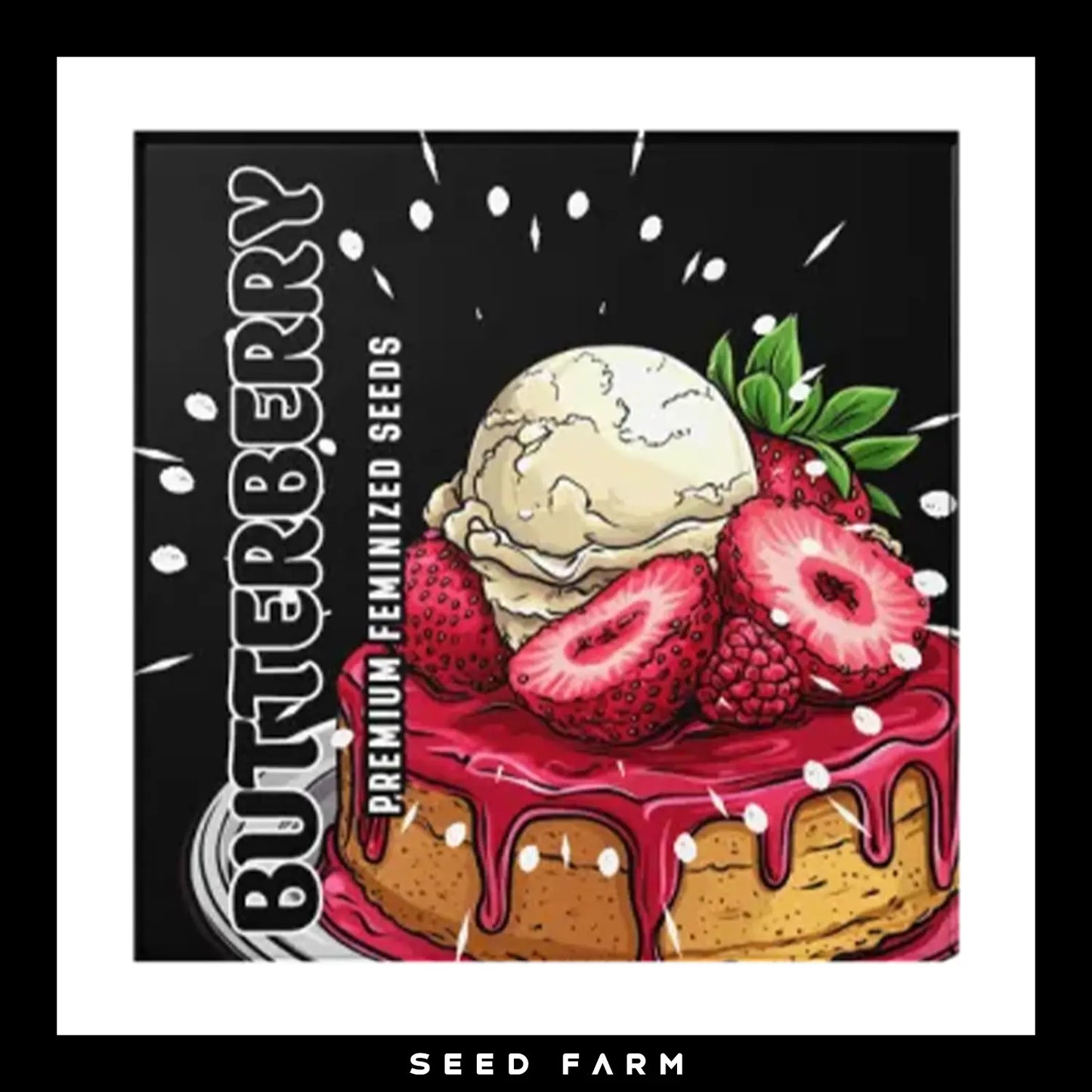 Doja x Duke of Erb, Butterberry, feminisierte Cannabis Samen, 6 Stück, Vorderansicht