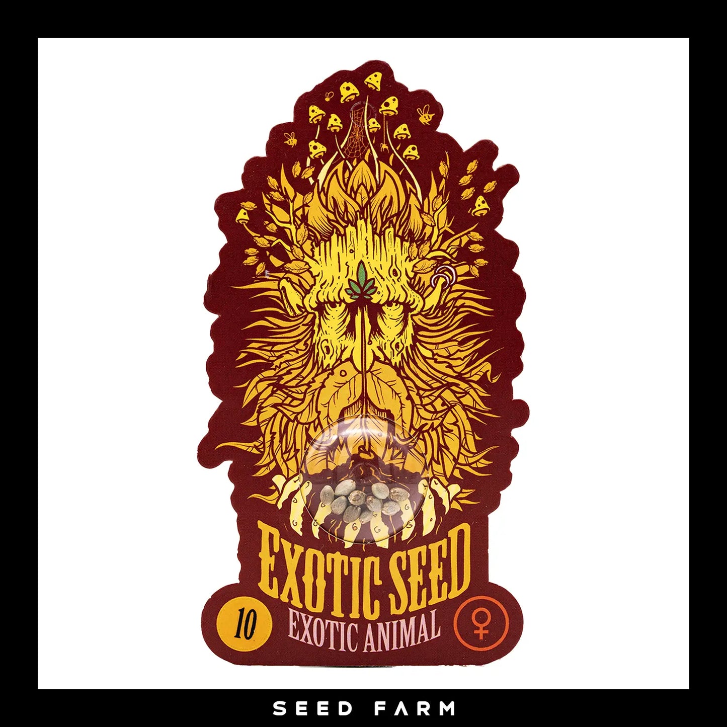 Exotic Seed Exotic Animal, feminisierte Cannabis Samen, 10 Stück, Vorderansicht