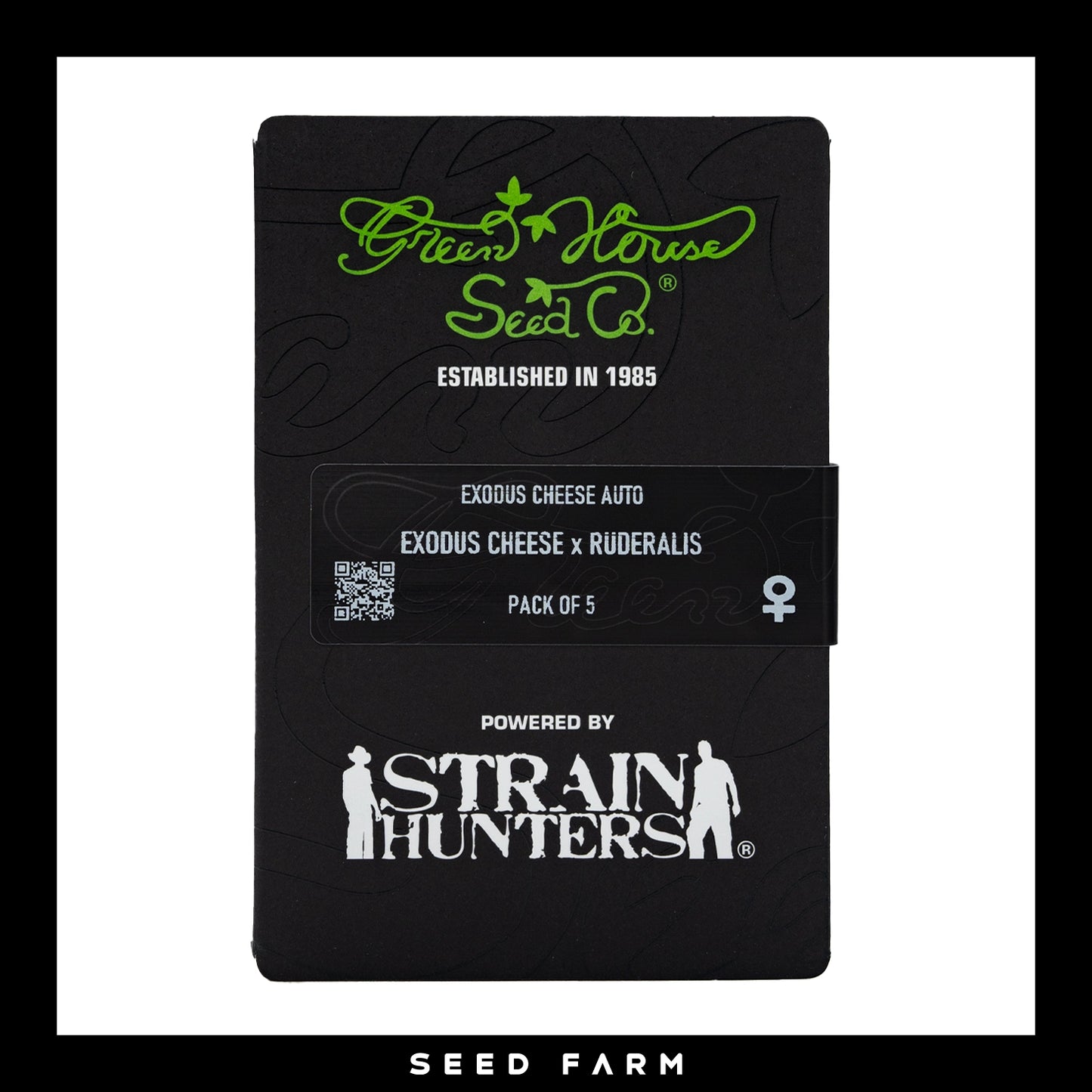 Green House Seed Company, Exodus Cheese, automatic Cannabis Samen, 5 Stück Vorderansicht