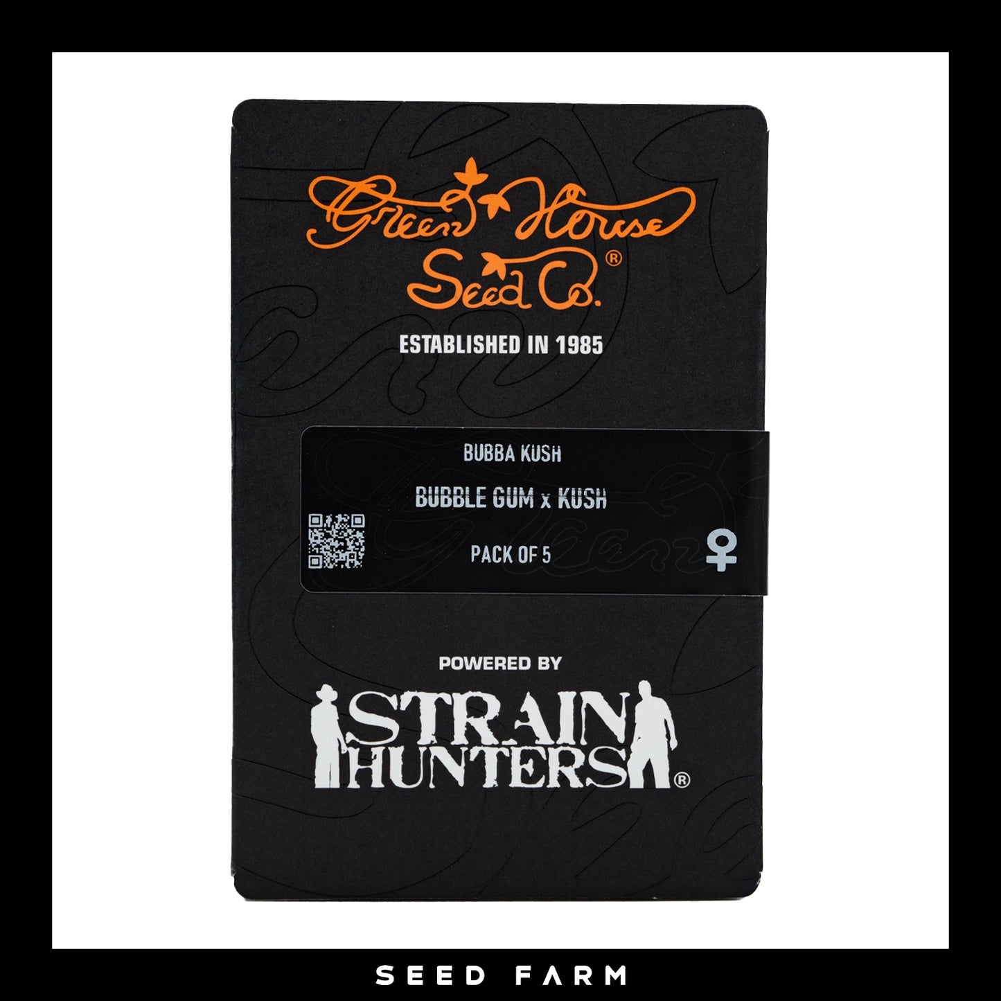 Green House Seeds, Bubba Kush, feminisierte Cannabis Samen, 5 Stück, Vorderansicht