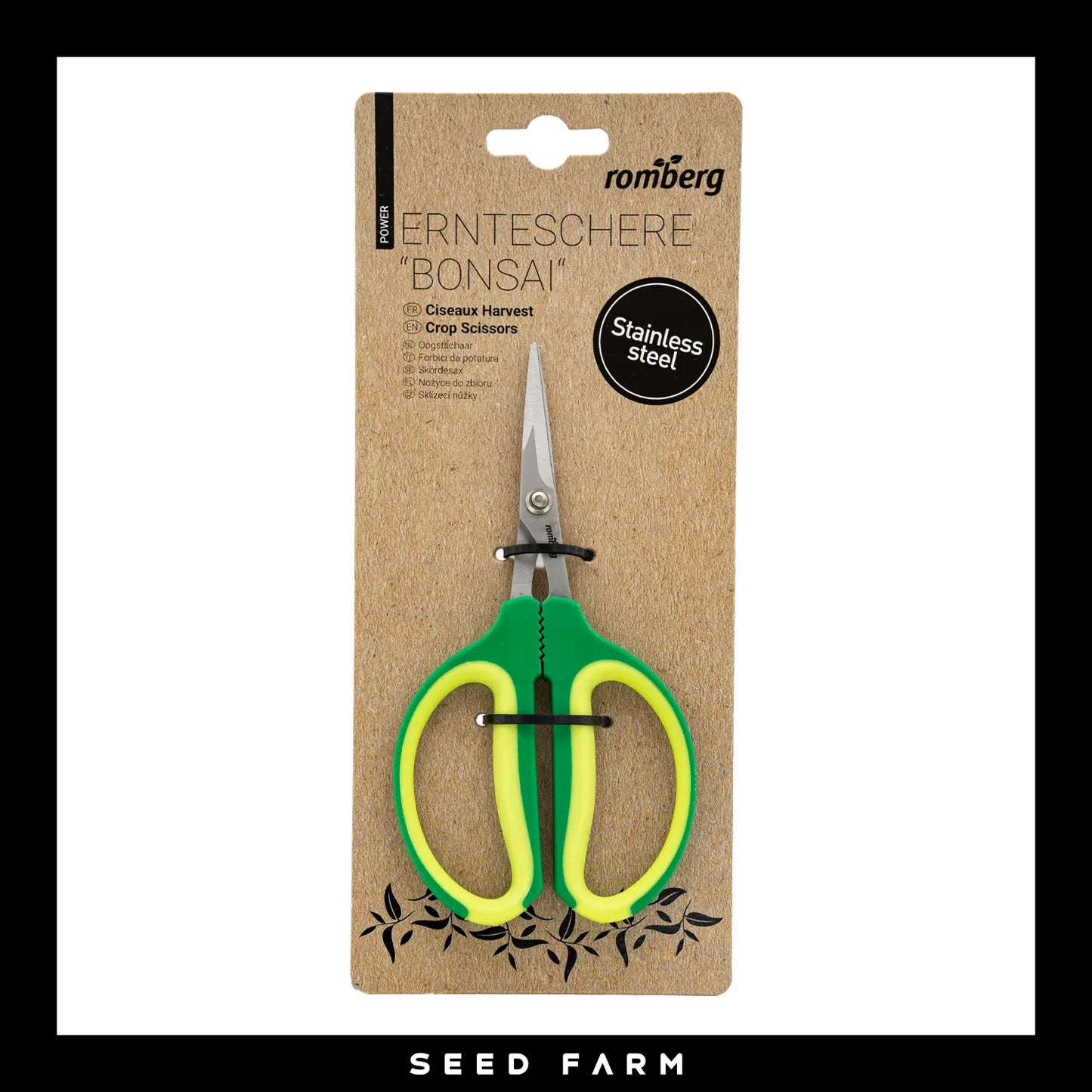 Romberg, Ernteschere, Bonsai, Vorderseite