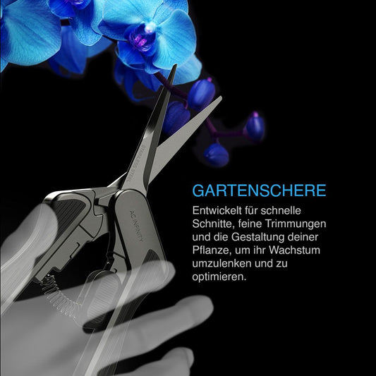 AC Infinity - Gartenschrere aus Edelstahl - gebogene Klingen