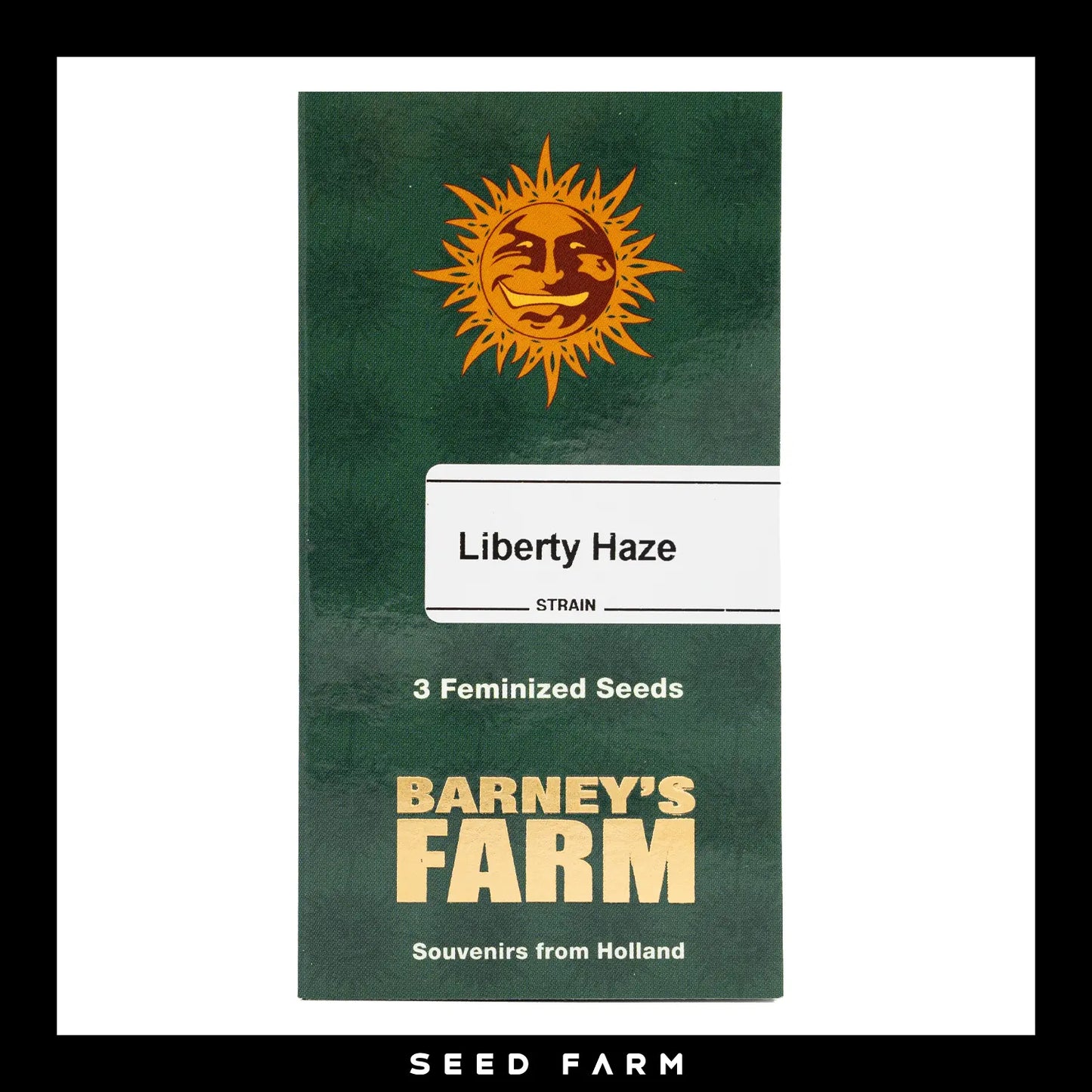 Barneys Farm, Liberty Haze, feminisierte Cannabis Samen, 3 Stück, Vorderansicht