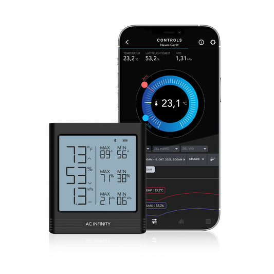 AC Infinity - CLOUDCOM B2 | Smart Hygrometer mit Display und internem Klimasensor