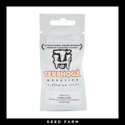 Terphogz, Crown Jewelz, Feminisiert, 10 Seeds, Verpackung, Vorderansicht