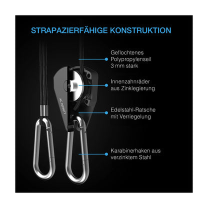 AC Infinity - Verstellbare Schwerlast-Seilaufhänger
